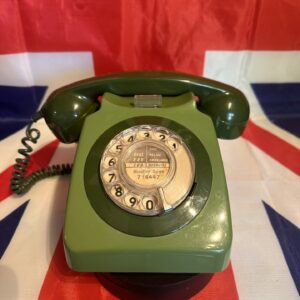 Vintage Green GPO 746 Rotary Dial Phone – 1970s BT Conversion
