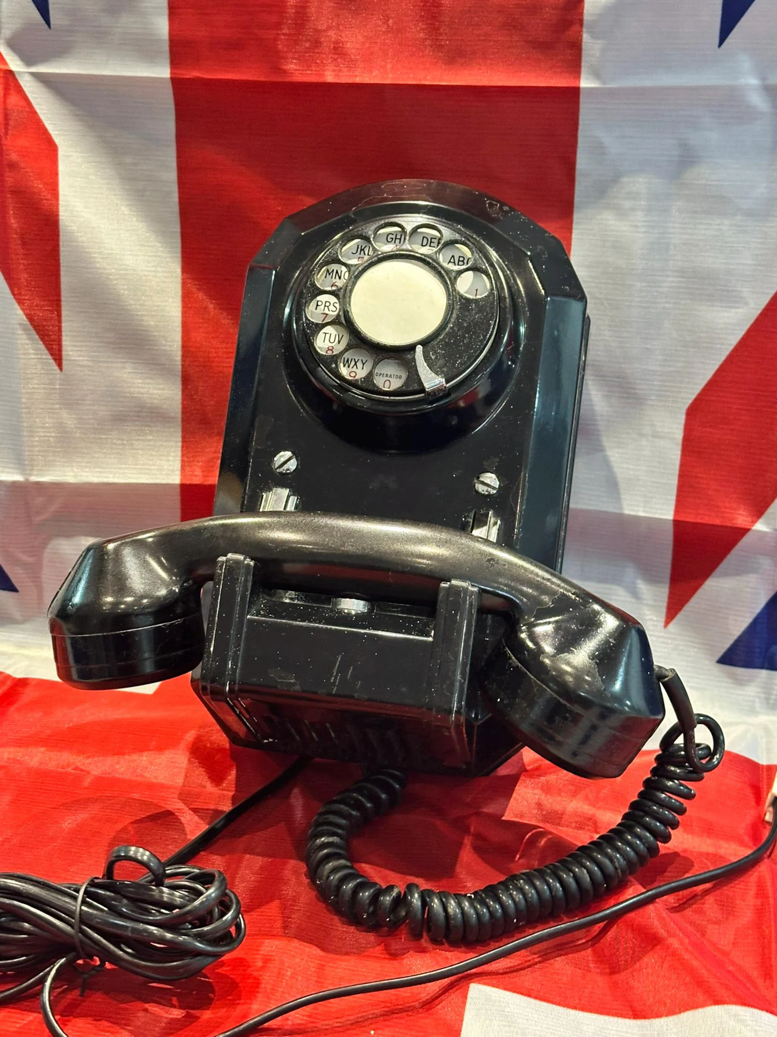 Antique Vintage Rotary WALL Mounted Telephone Bakelite Jukebox totally orignal 1930's @@ Converted for BT use @@ - Image 3