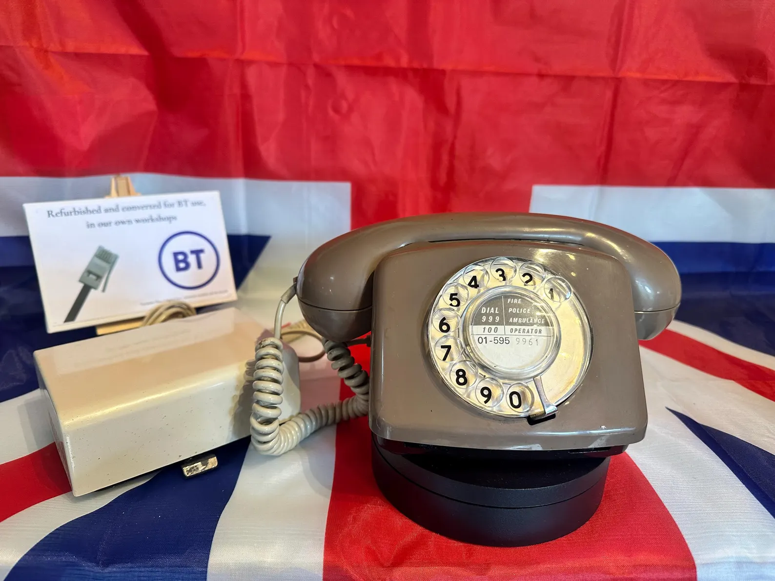 Vintage 1970's GPO Rotary Dial Phone Model 776 - Converted for BT use*