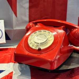 Vintage Red GPO 746 Rotary Dial Phone – 1970s BT Conversion Peterborough